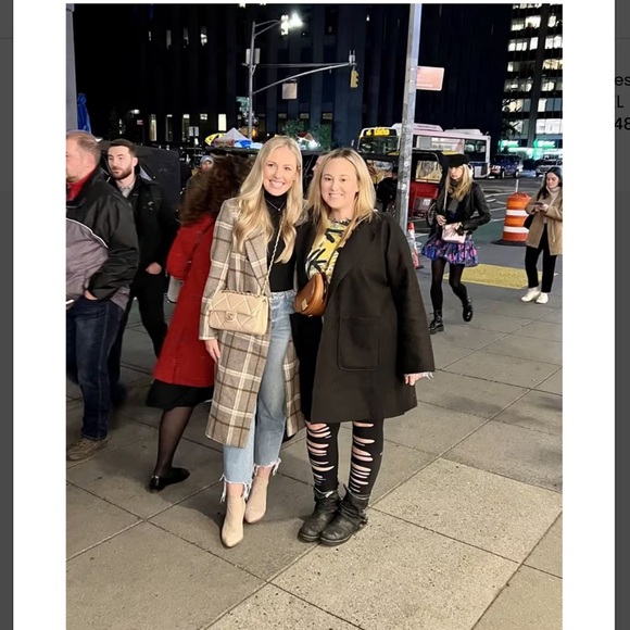 Astr raquel coat  Plaid Double-Breasted Coat - Picture 7 of 16